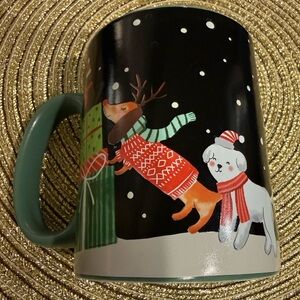 Brand New Color Changing Festive Dog and Snow Mug